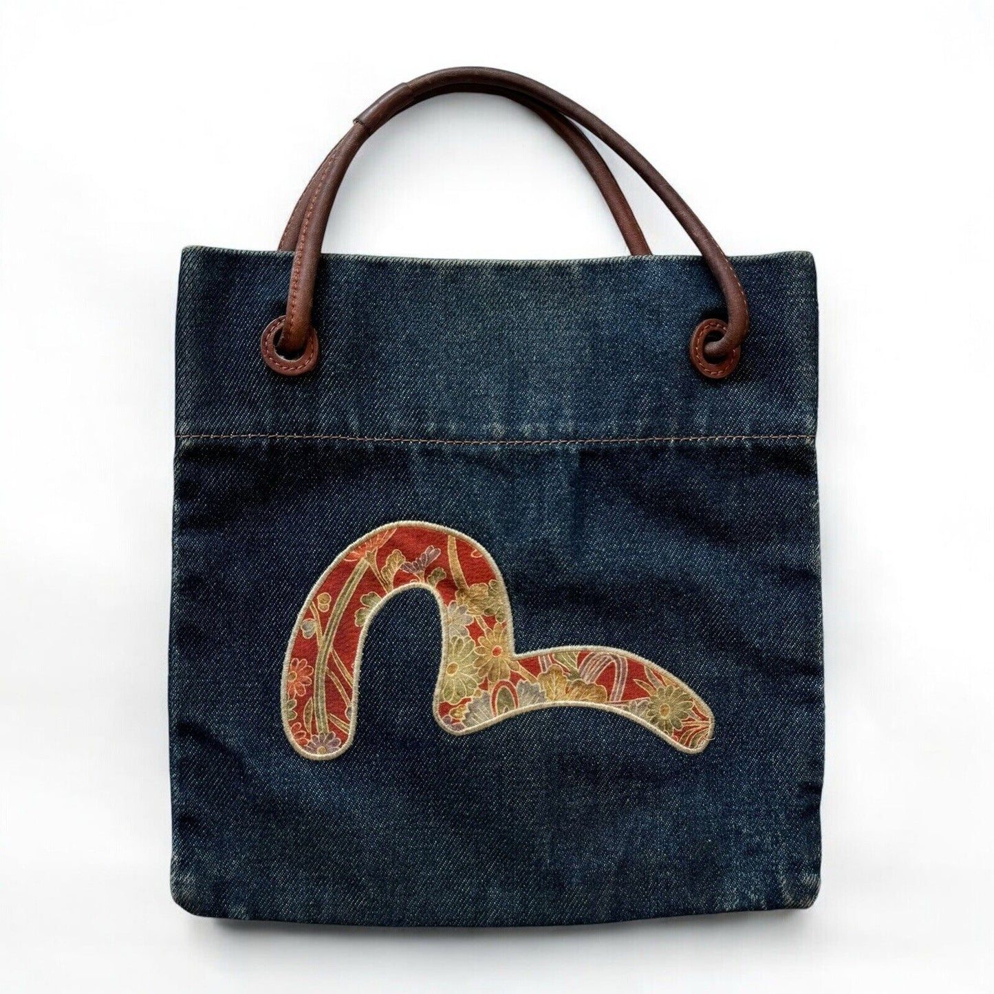 Evisu Denim Small Top Handle Bag