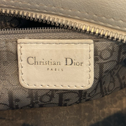 Christian Dior Flight White Leather Vintage Shoulder Bag