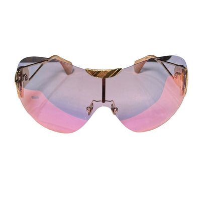 Vivienne Westwood Pink Orb Tina Rimless Oversized Sunglasses