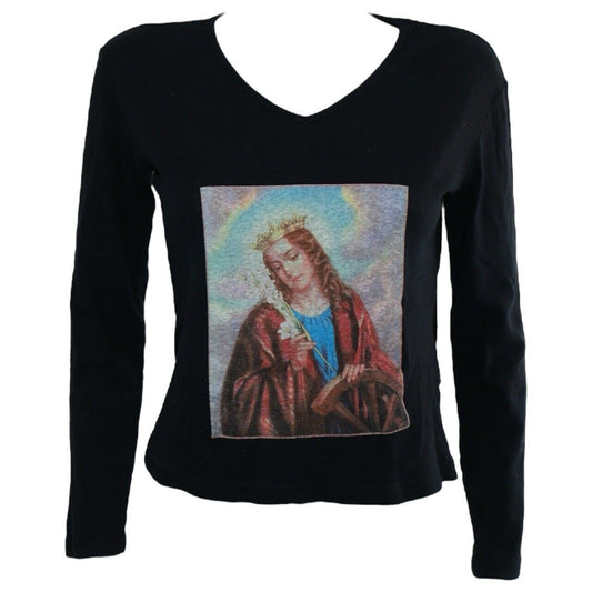 Dolce & Gabbana J&ANS Black Virgin Mary Vintage Jumper Size M