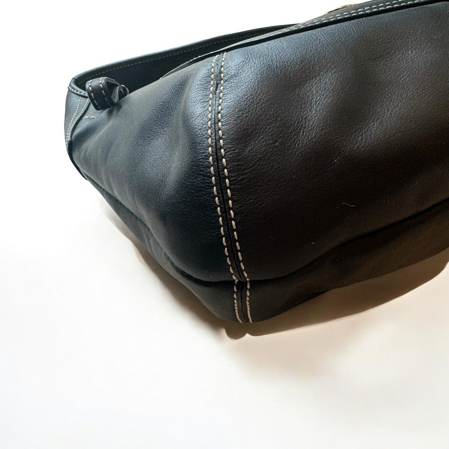 Coach Black Leather Vintage Shoulder Bag