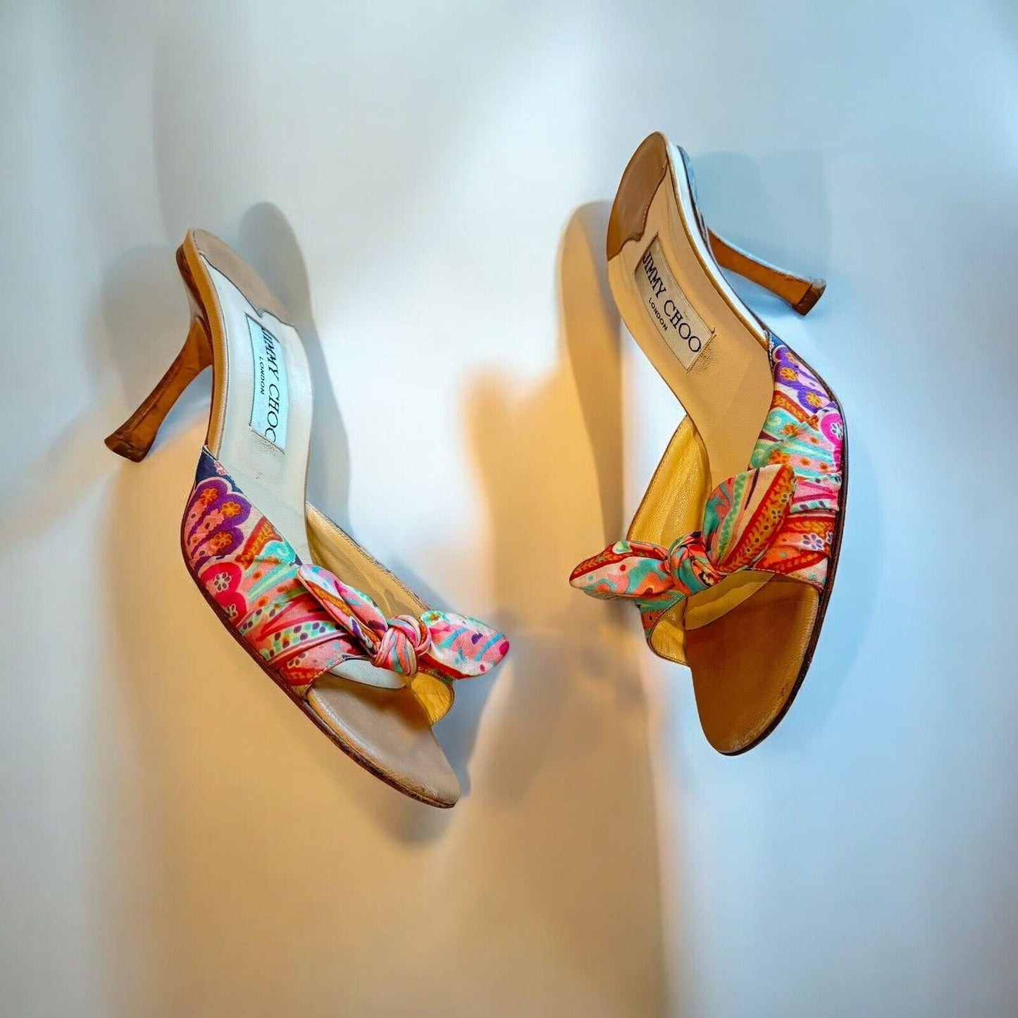 Jimmy Choo Multicolour Bow Heels Size 38