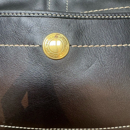 Coach Black Leather Vintage Shoulder Bag