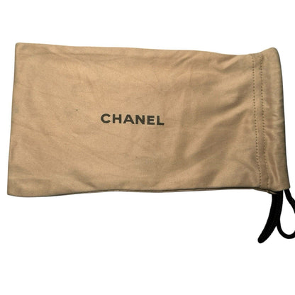 Chanel Logo Wraparound Sunglasses In Tortoiseshell Brown & Gold