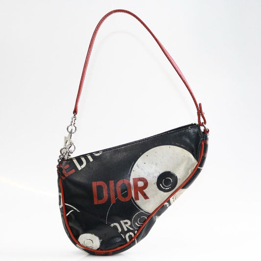 Christian Dior Black Hardcore Mini Saddle Vintage Galliano