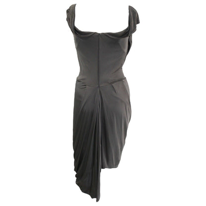 Vivienne Westwood Grey Corset Asymmetric Dress Size M