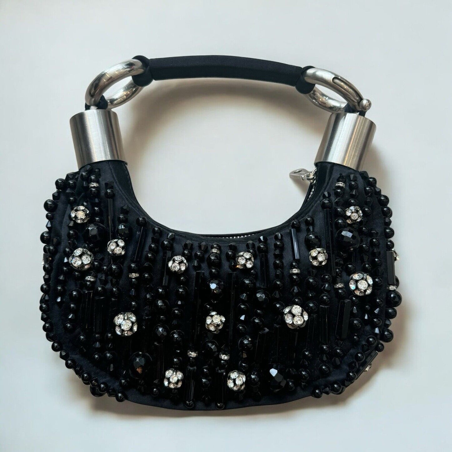 Chloe Black Beaded Mini Top Handle Bag Vintage 2002