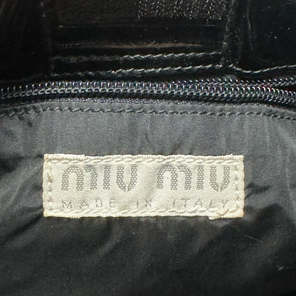 Miu Miu Black Patent Leather Shoulder Bag