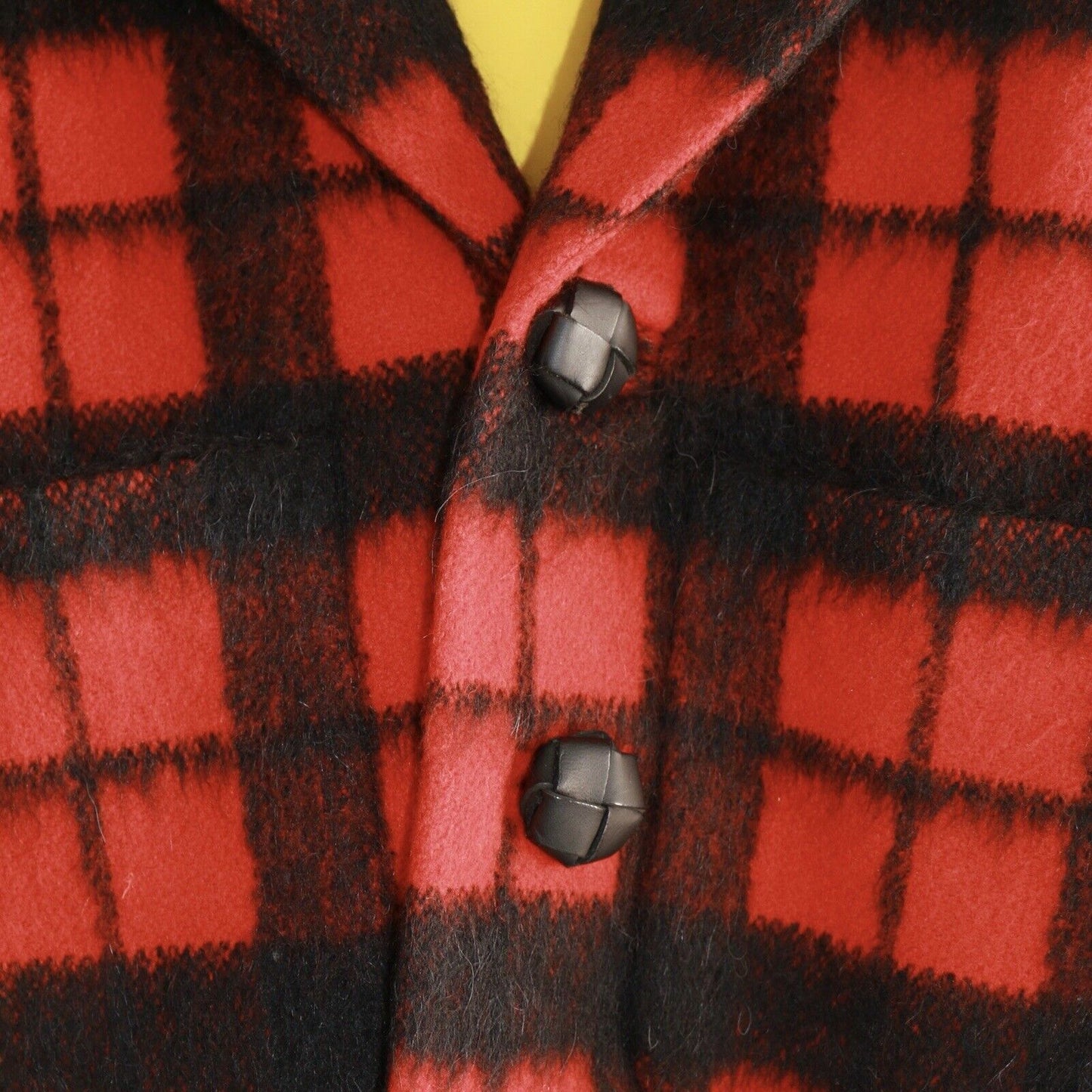 Dsquared2 Black & Red Plai Check Wool Jacket Size 40