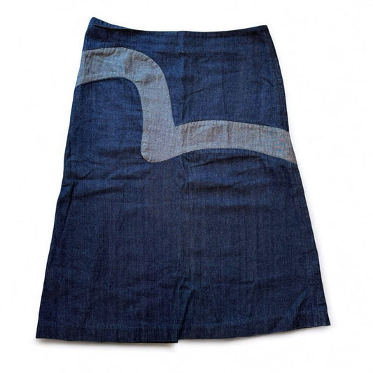 Evisu Donna Denim Skirt Size EU 42