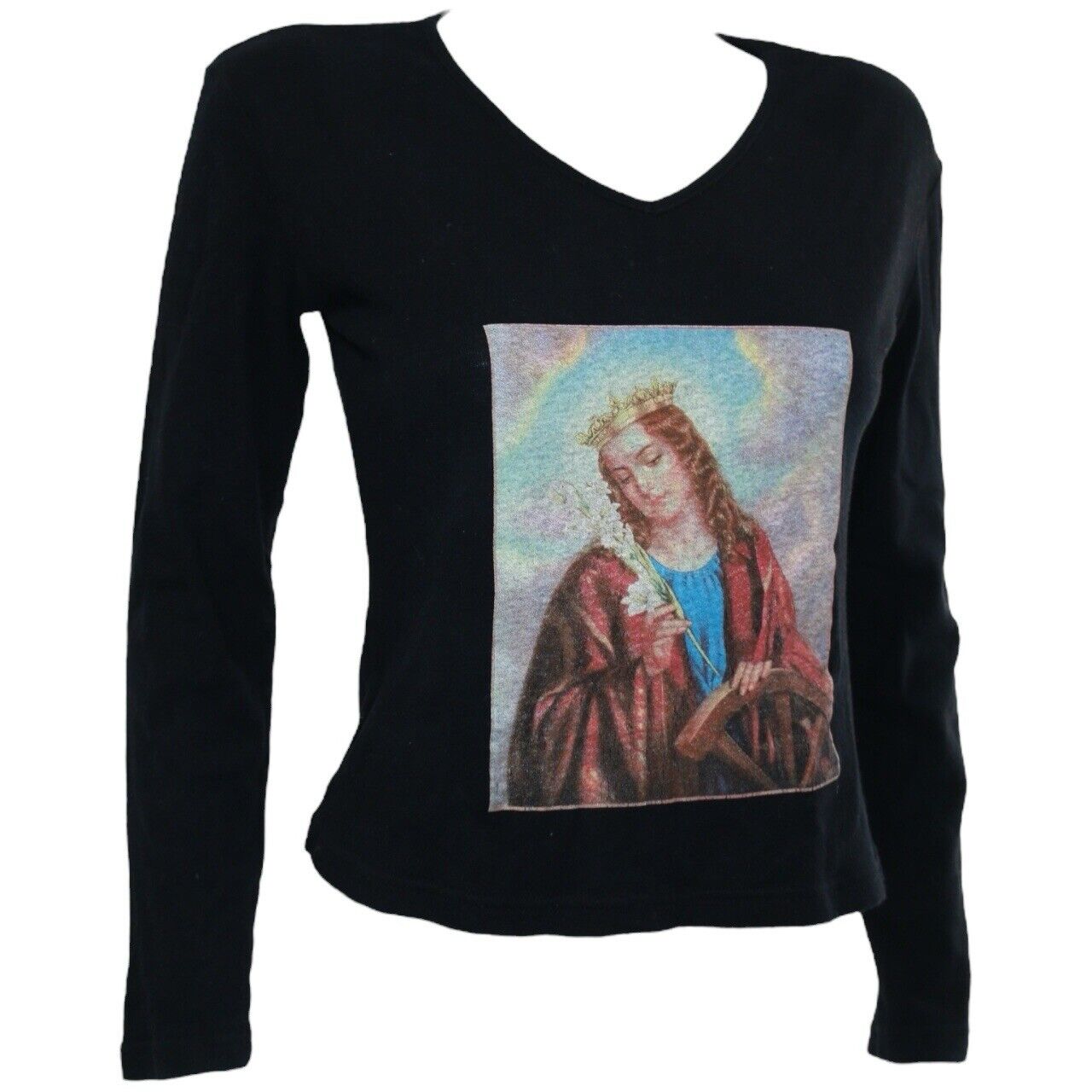 Dolce & Gabbana J&ANS Black Virgin Mary Vintage Jumper Size M