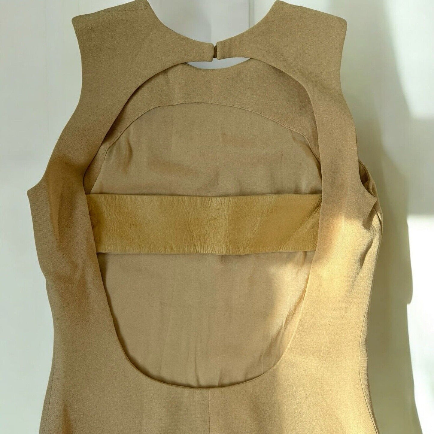 Gucci Beige Backless Mini Dress From 2010 Size 38