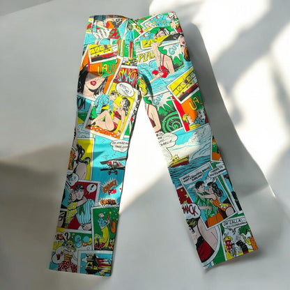 Dolce & Gabbana Pop Art Comic Trousers Size 40