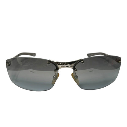 Christian Dior Rimless Silver & Blue Vintage Sunglasses