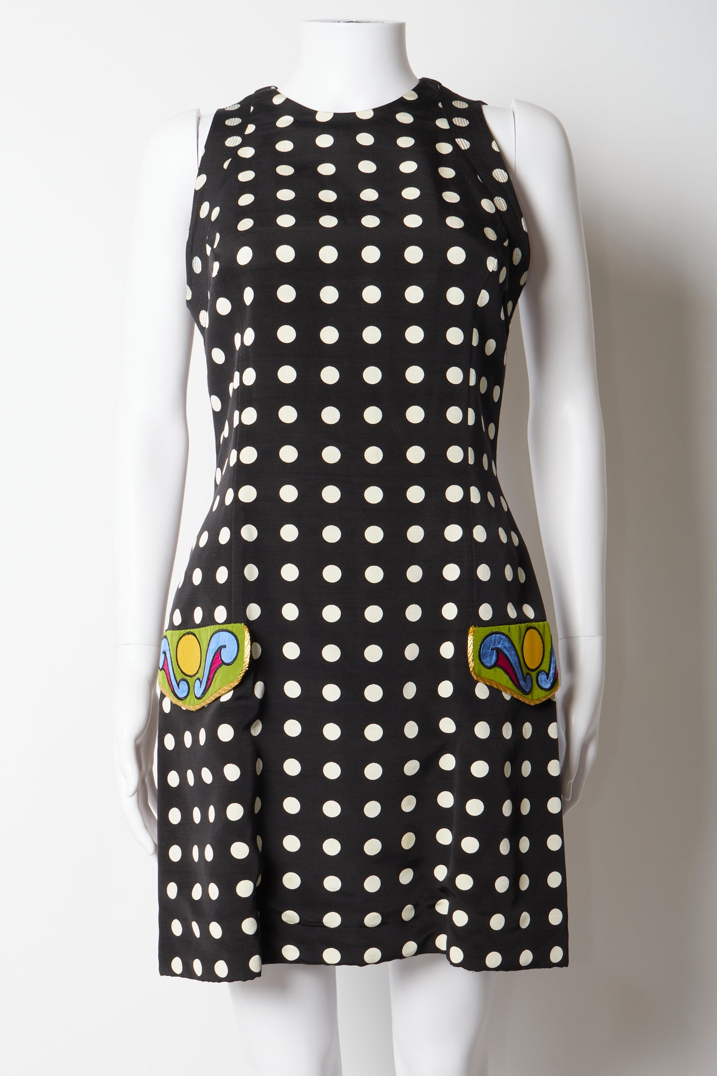 Gianni Versace Couture Spring 1991 Polka Dot Coat & Dress Set