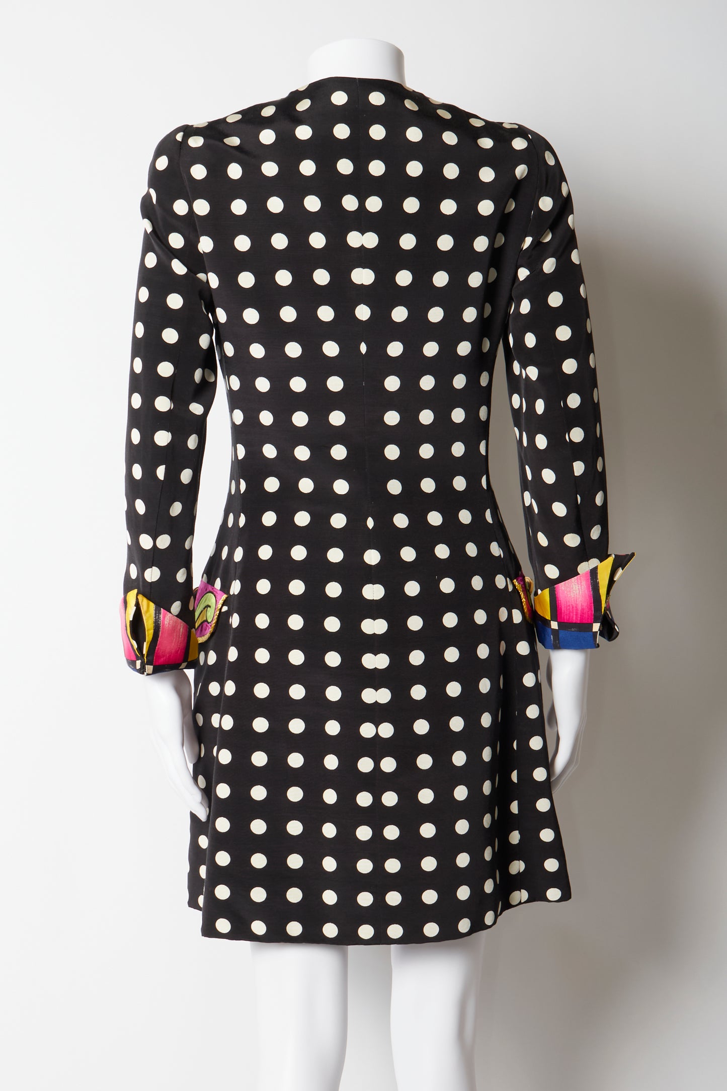 Gianni Versace Couture Spring 1991 Polka Dot Coat & Dress Set