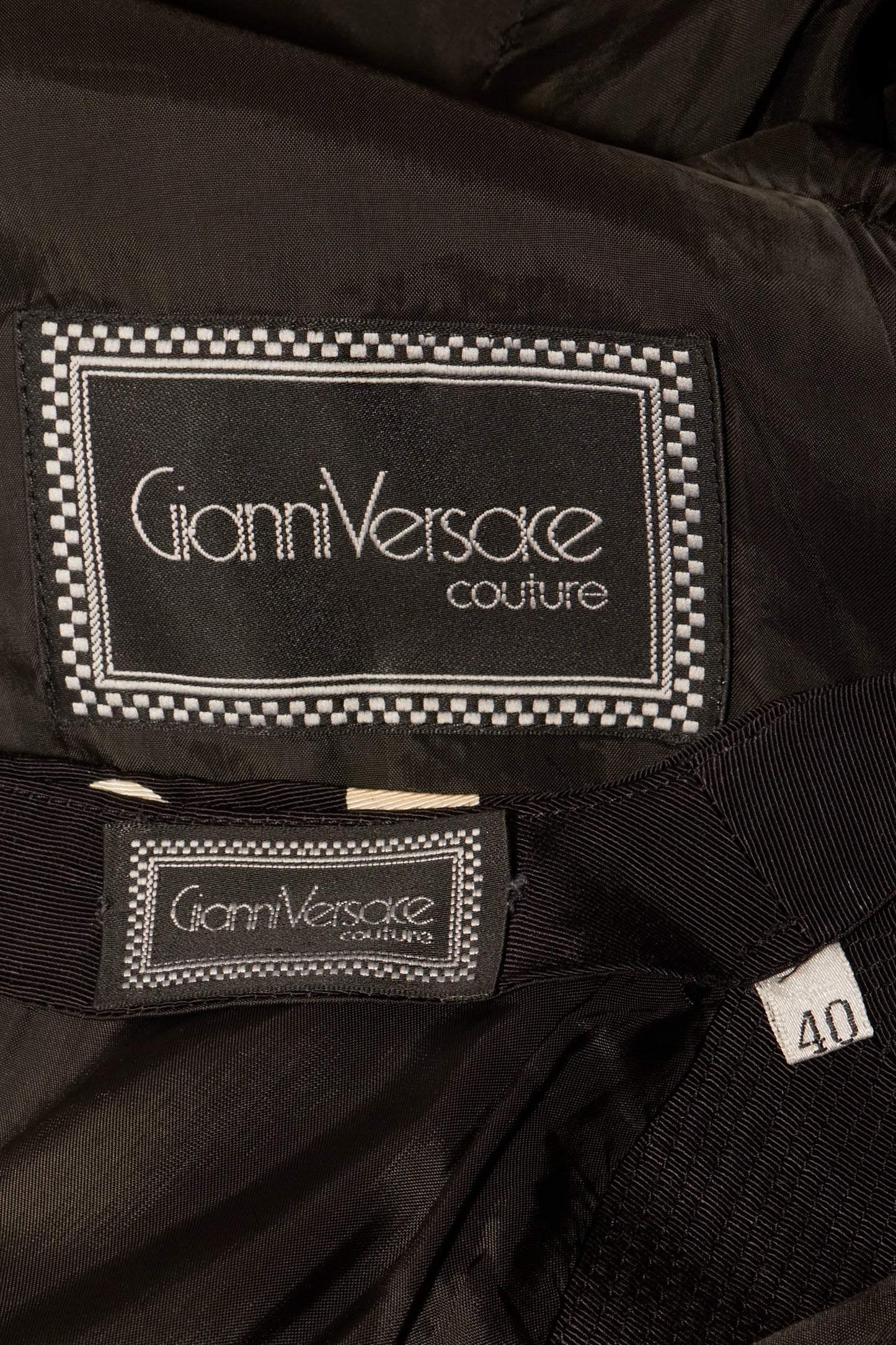 Gianni Versace Couture Spring 1991 Polka Dot Coat & Dress Set