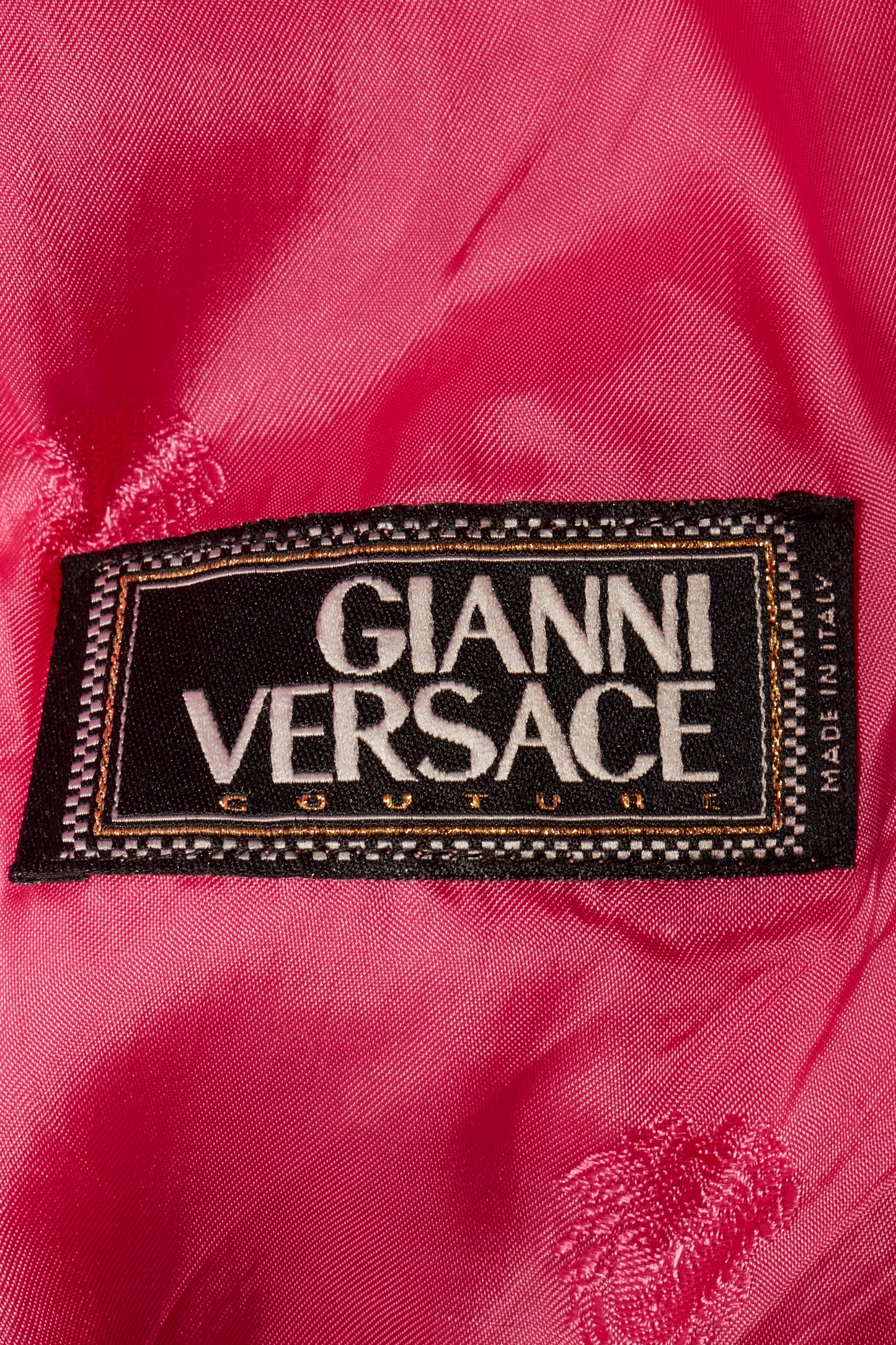 Gianni Versace 2000s Pink Long Coat