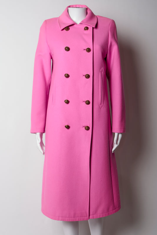 Gianni Versace 2000s Pink Long Coat