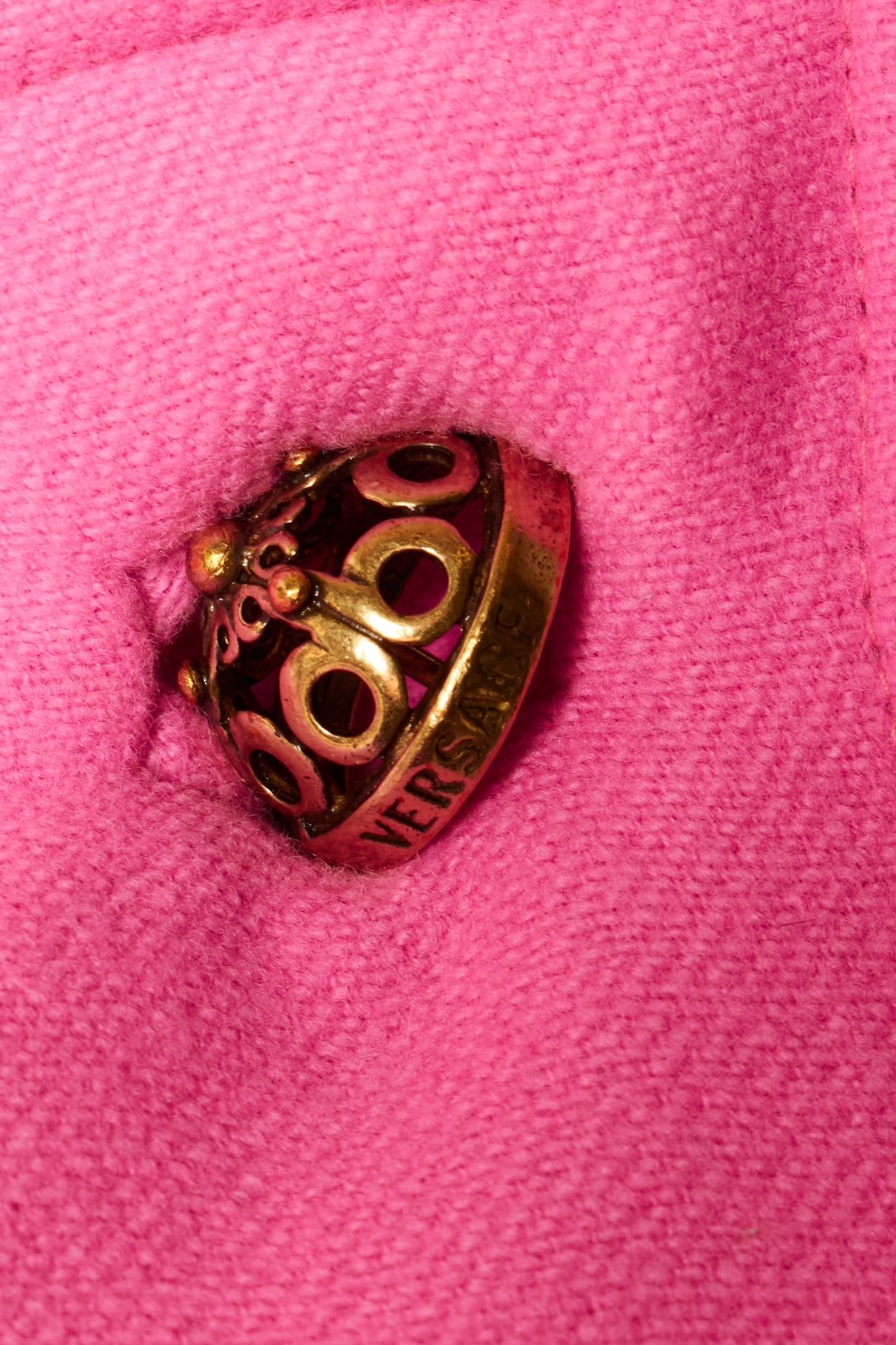 Gianni Versace 2000s Pink Long Coat