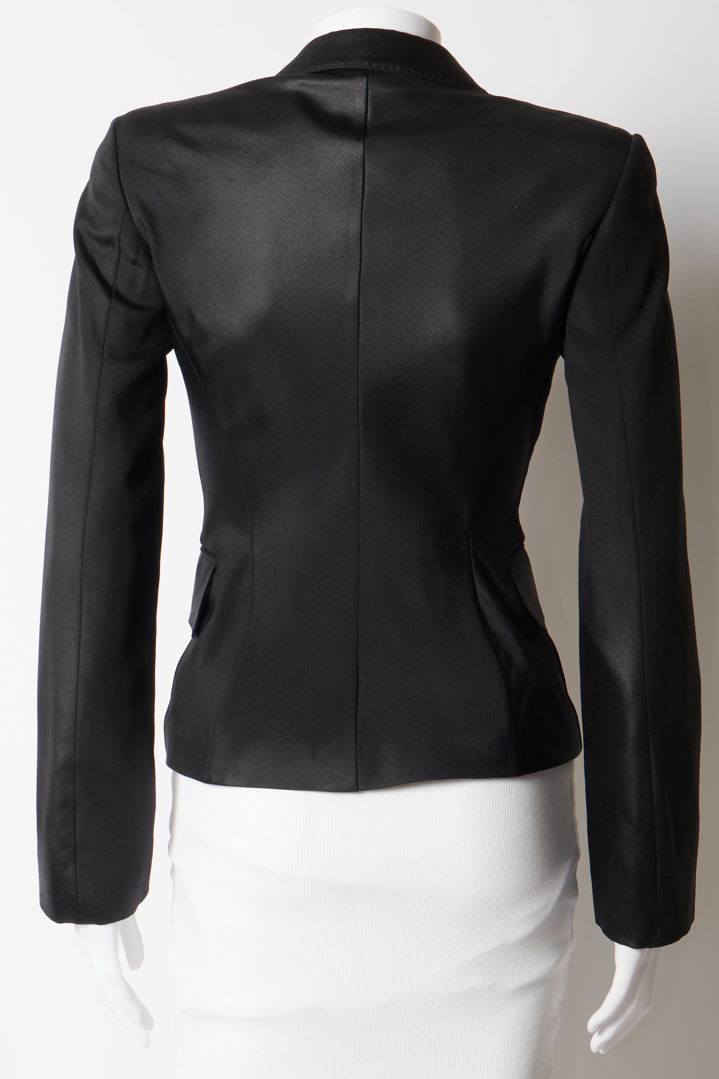 Gucci by Tom Ford 2001 Black Glossy Blazer