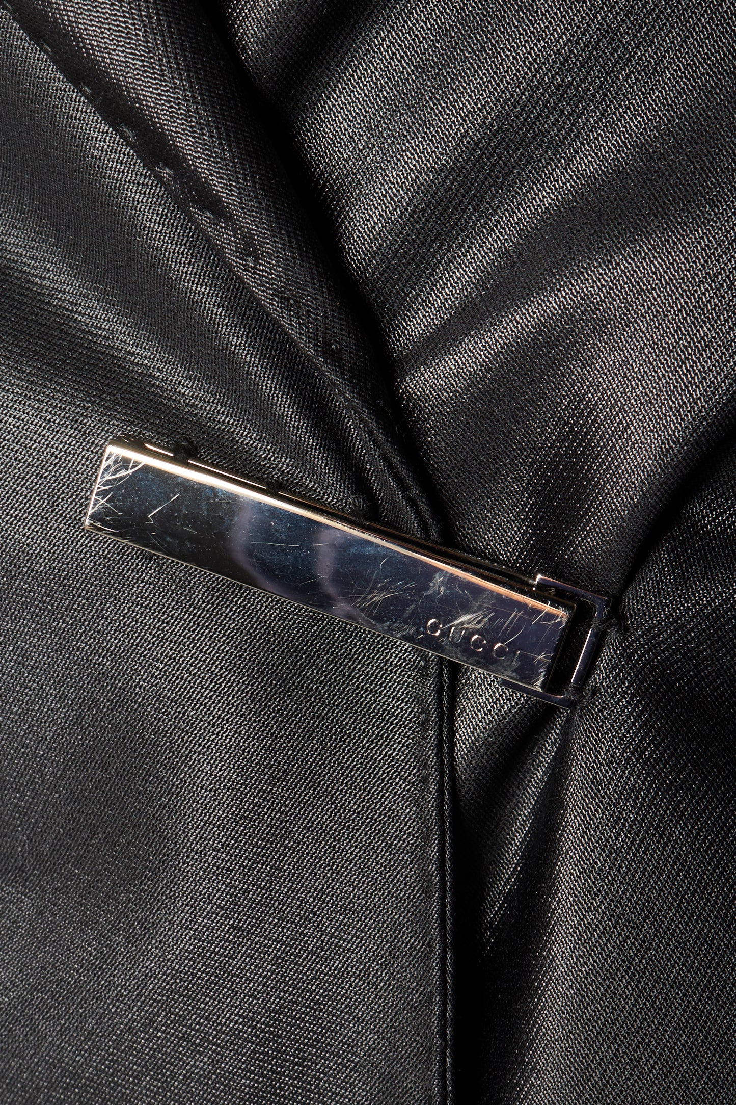 Gucci by Tom Ford 2001 Black Glossy Blazer