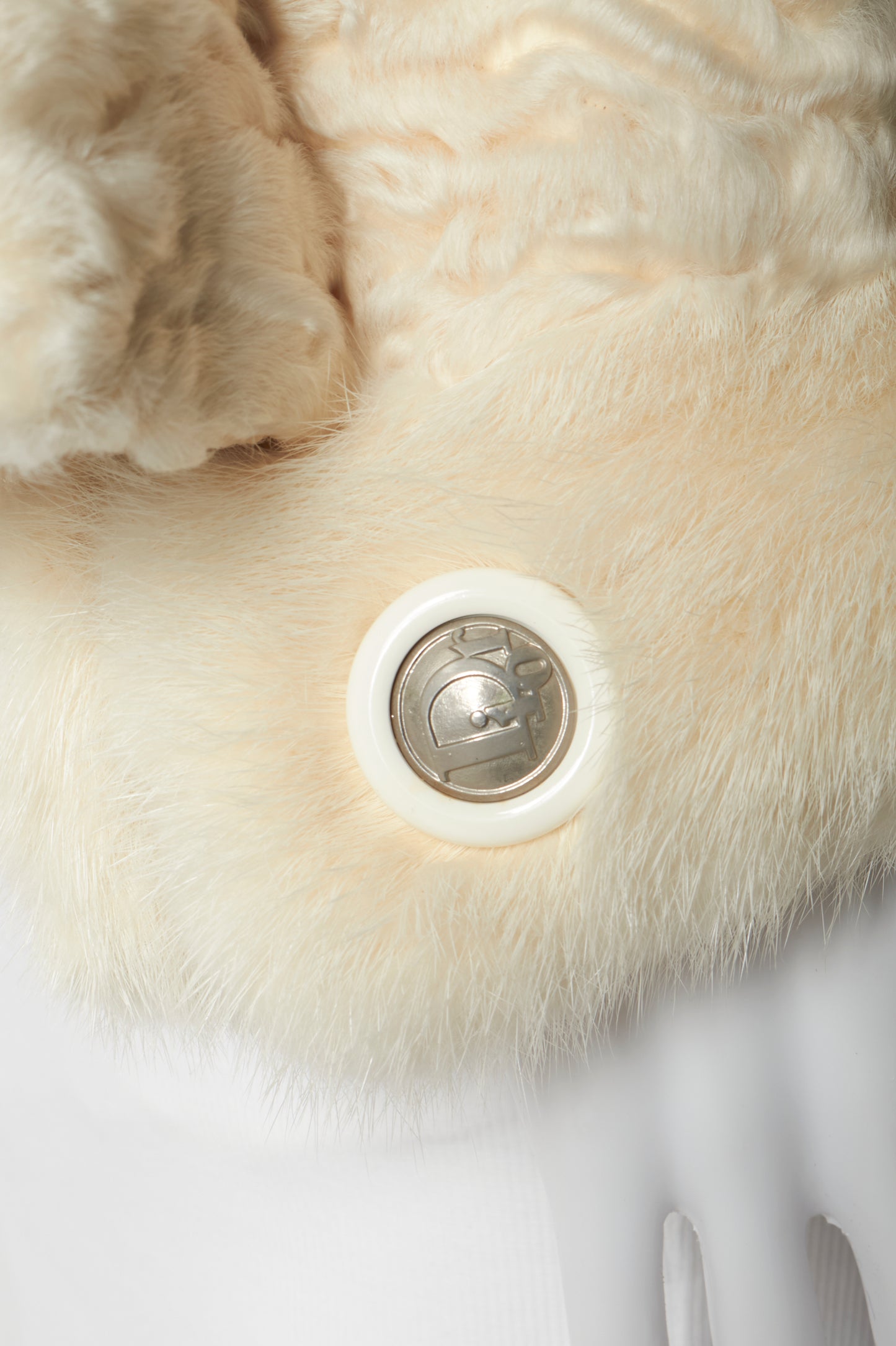 Christian Dior 70s Cream Fur Vintage Jacket