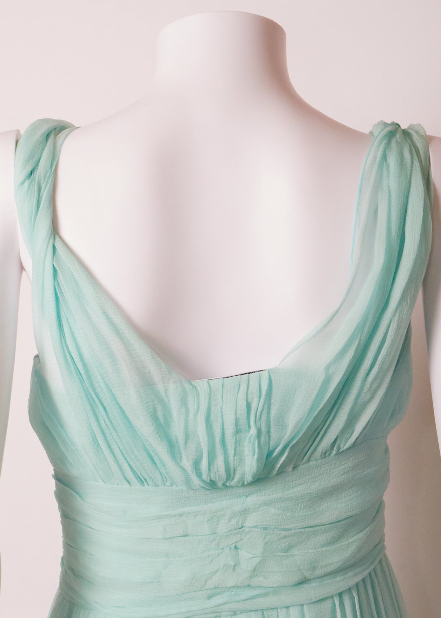 Christian Dior 2000s Turquoise Chiffon Dress