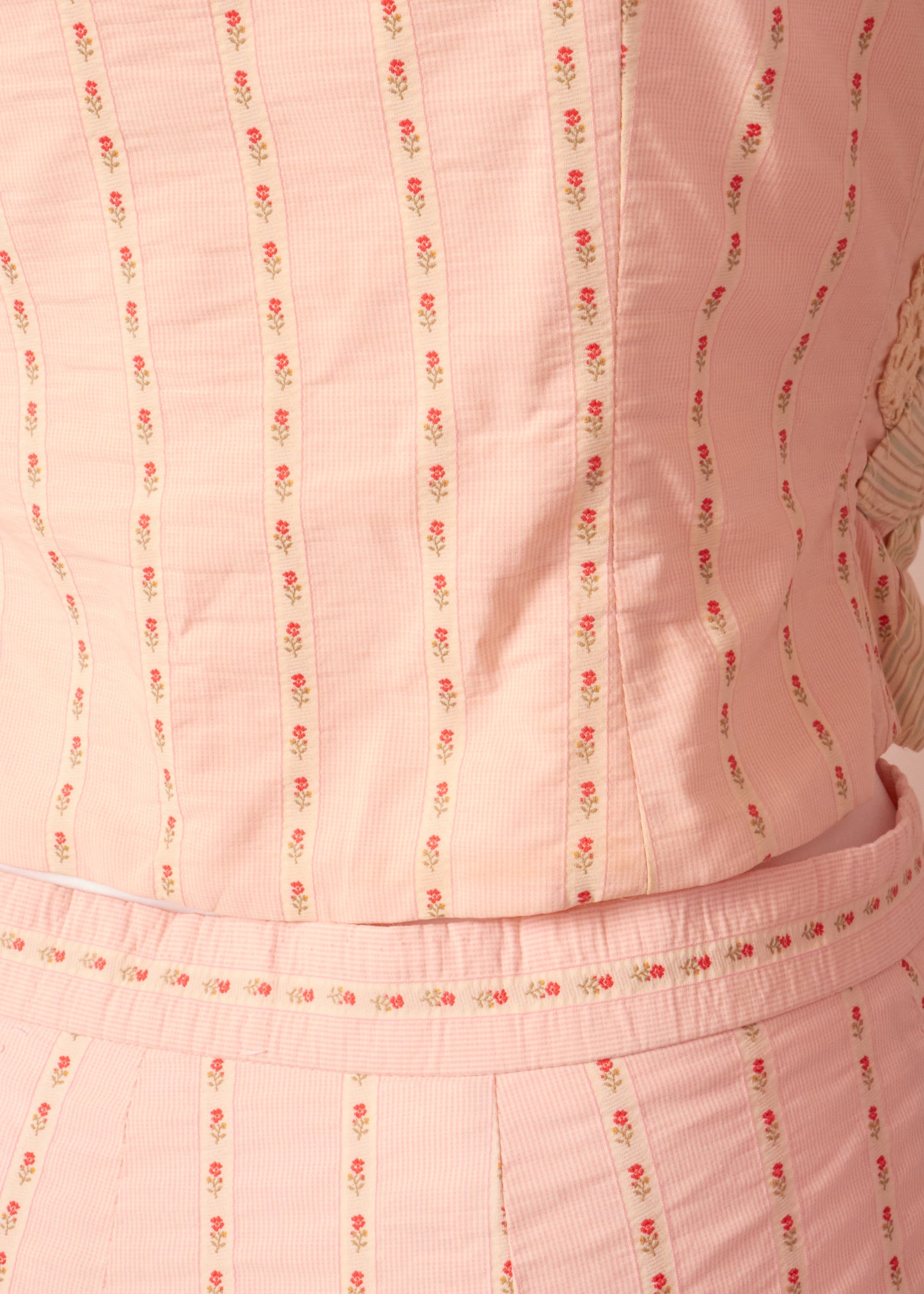 Moschino Cheap & Chic Pink Bow Corset & Trousers Set