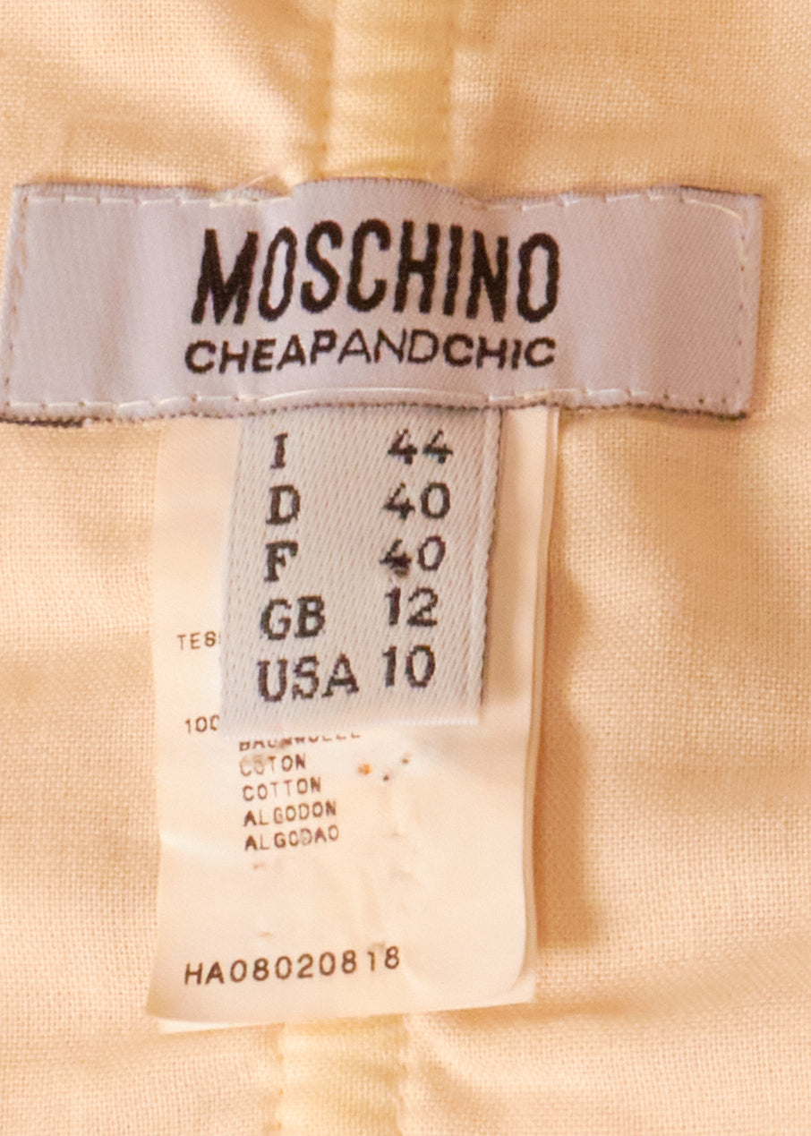 Moschino Cheap & Chic Pink Bow Corset & Trousers Set