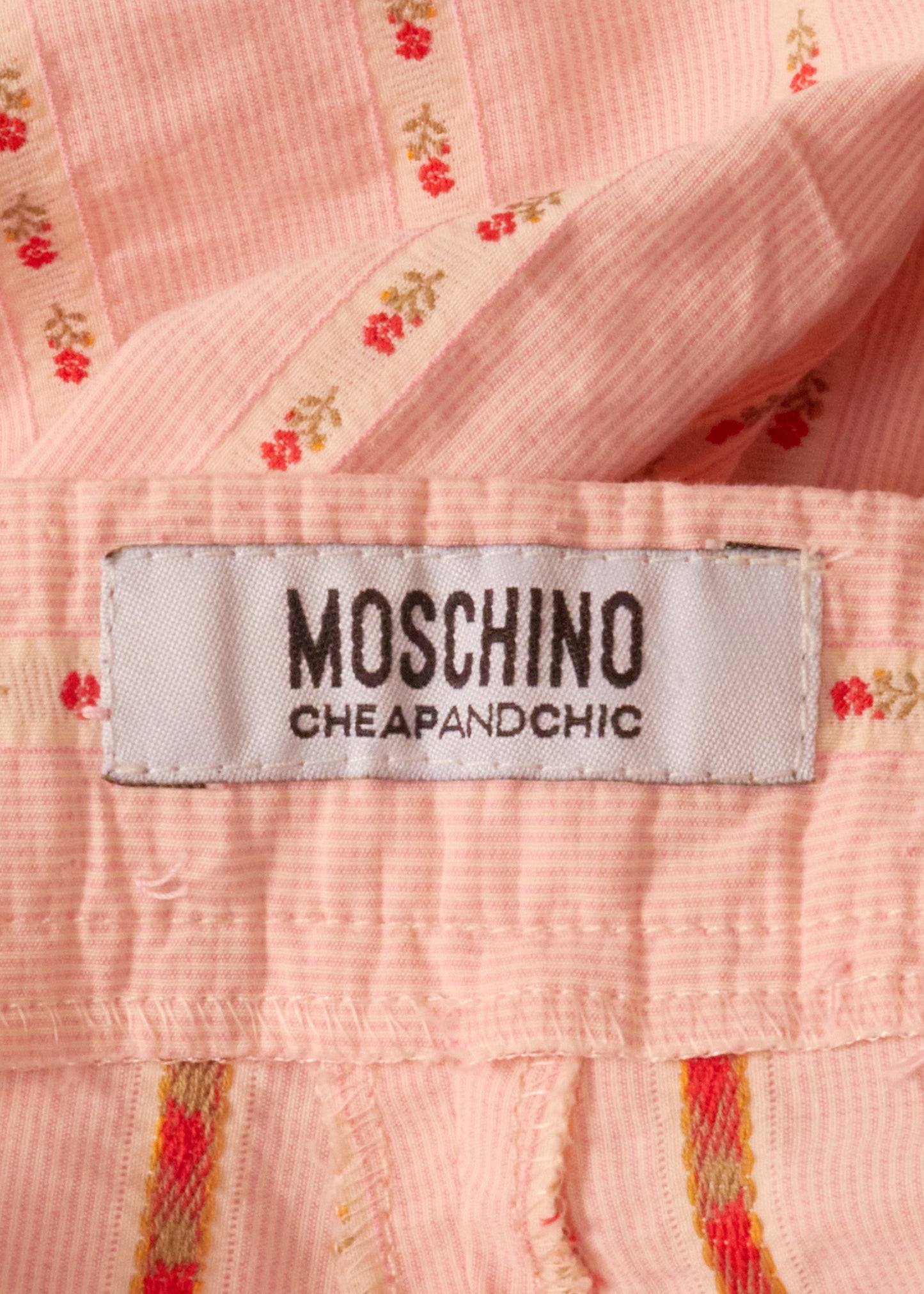 Moschino Cheap & Chic Pink Bow Corset & Trousers Set