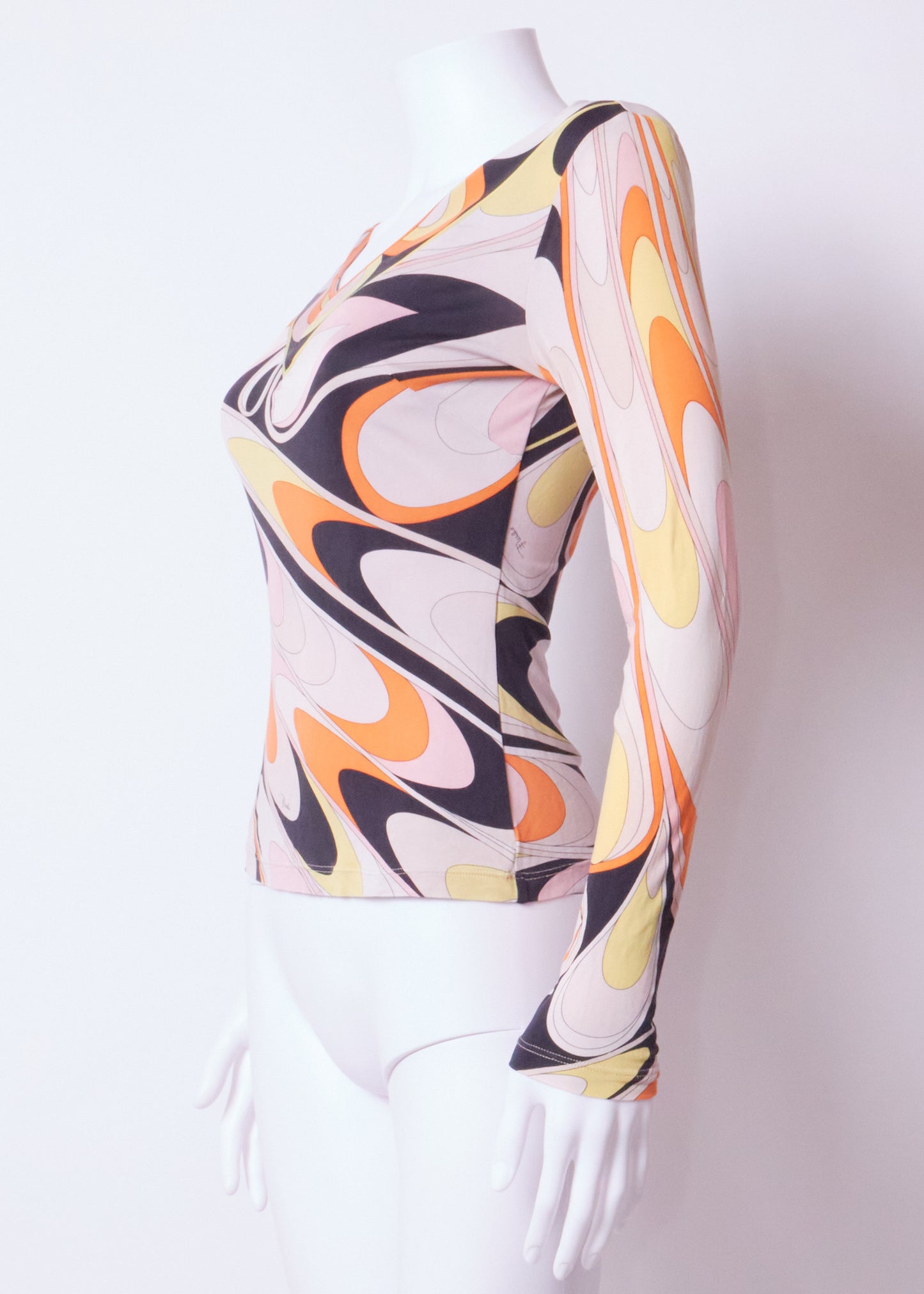 Emilio Pucci Orange Print Top