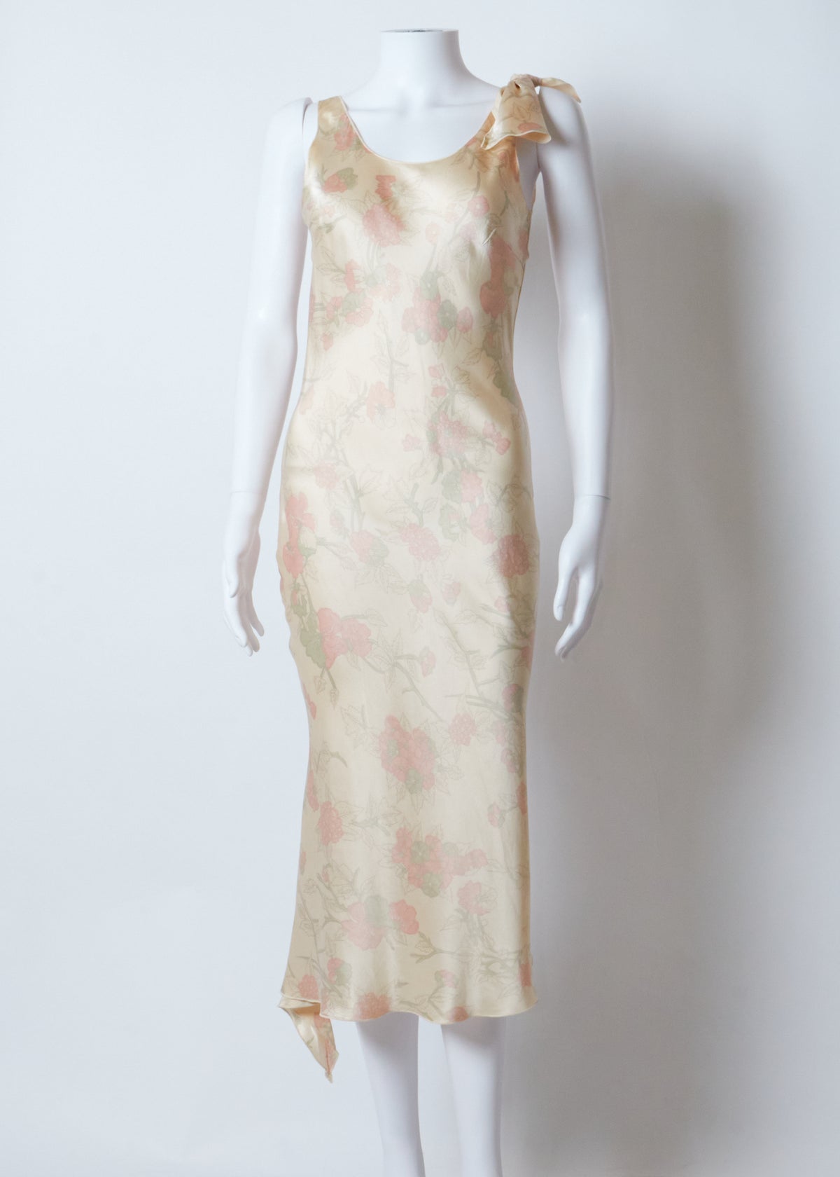 Emanuel Ungaro White Floral Midi Dress