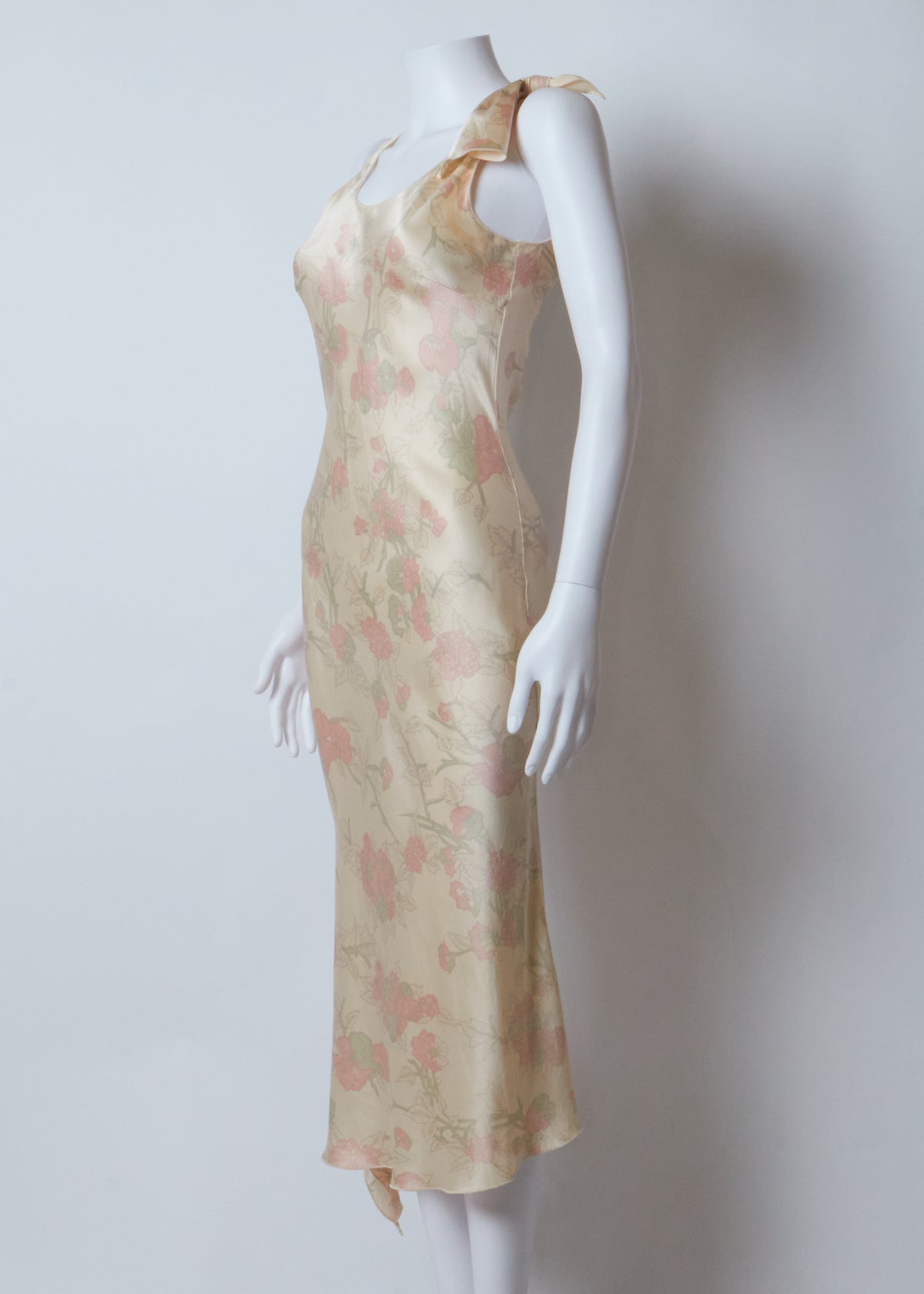 Emanuel Ungaro White Floral Midi Dress
