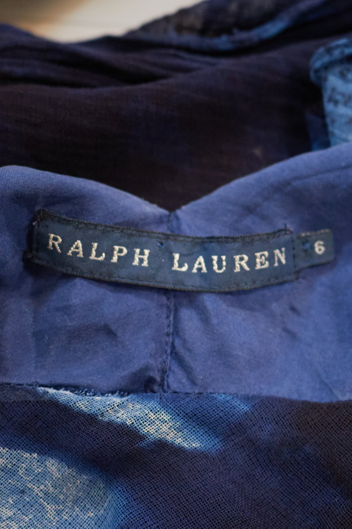 Ralph Lauren 2000s Blue Printed Maxi Dress
