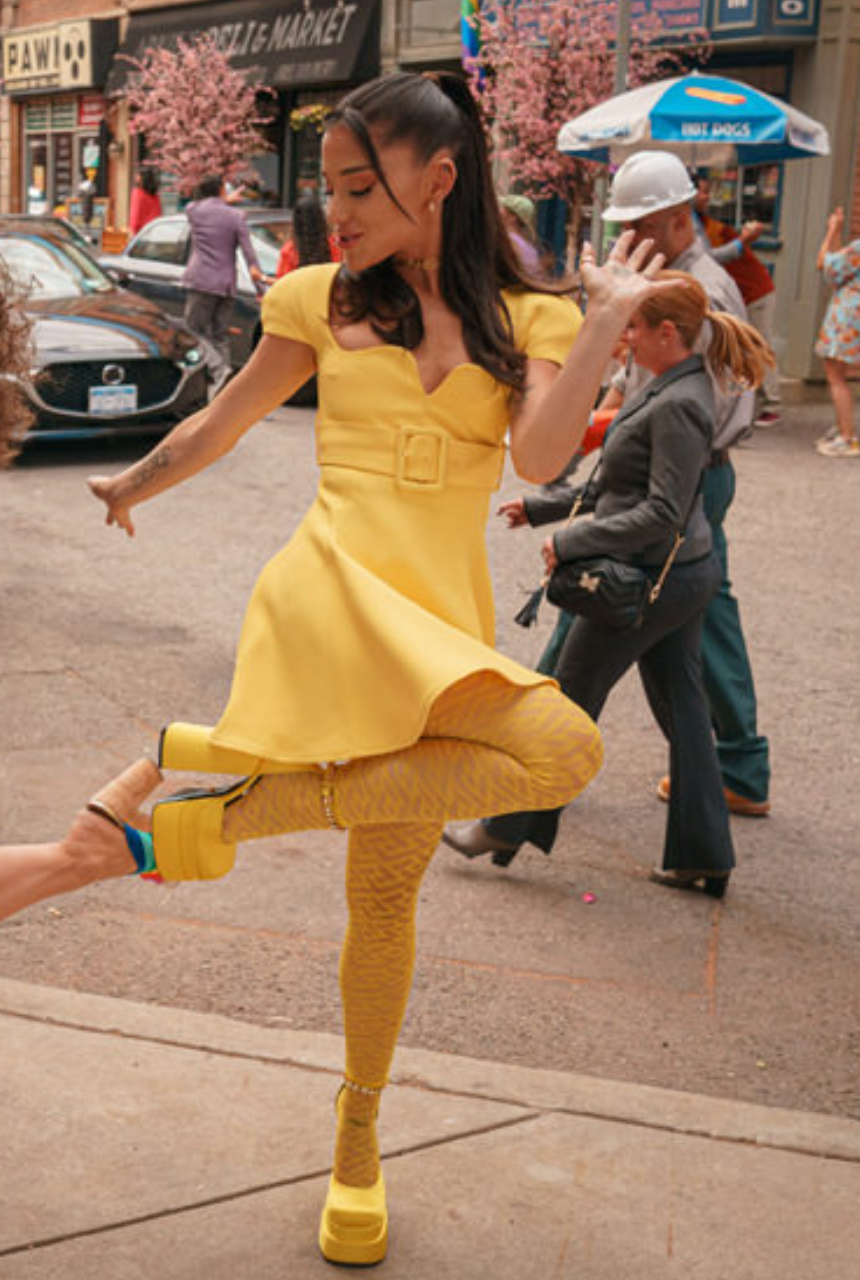 Spring 2021 Yellow Belted Mini Dress