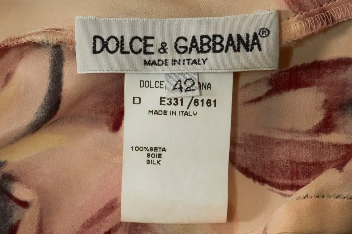 Dolce & Gabbana Spring 1997 Floral Bustier Midi Dress