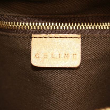 Celine Brown Triomphe Monogram Vintage Mini Top Handle Bag