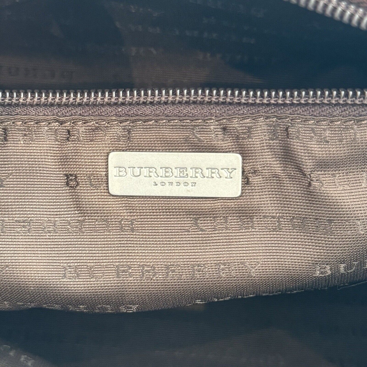 Burberry Beige Classic Check Print Vintage Shoulder Bag