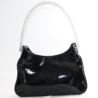 Miu Miu Black Patent Leather Shoulder Bag