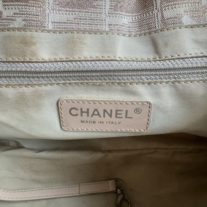 Chanel Pink Gold Monogram Canvas Vintage Tote Shoulder Bag