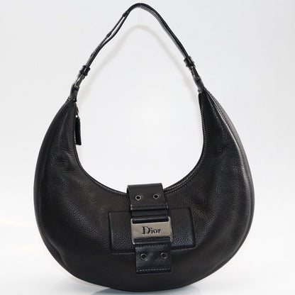 Christian Dior Galliano Street Chic Hobo Black Mini Leather Vintage Shoulder Bag