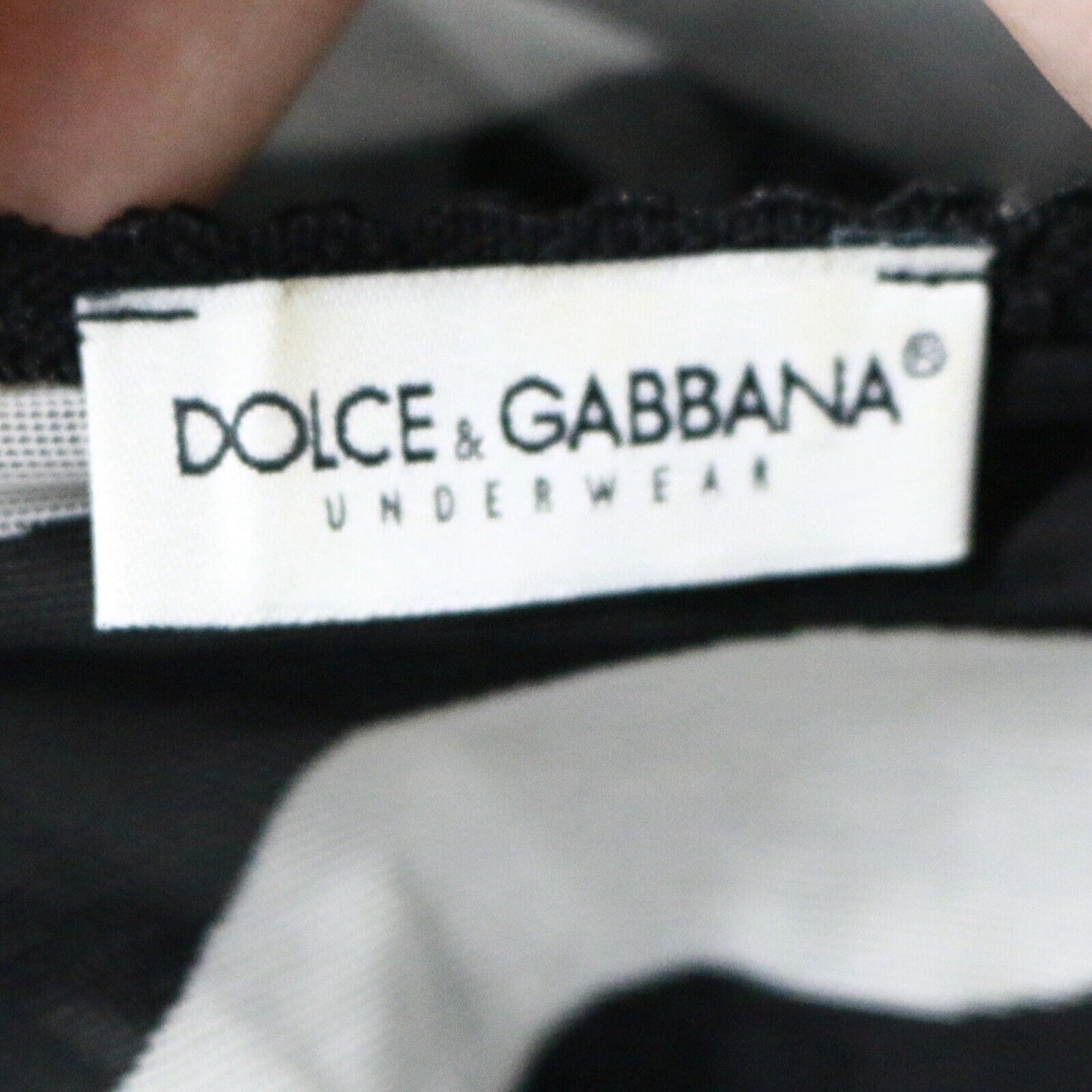 Dolce Gabbana Black & White Zebra Mesh Top Size S