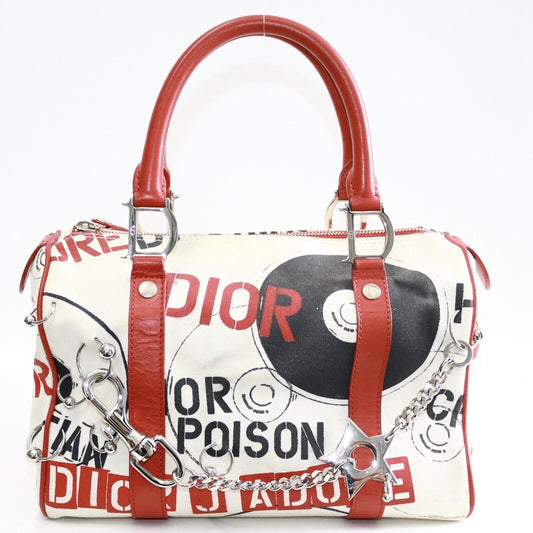 Christian Dior White Piercings Hardcore 2004 Galliano Vintage Handbag