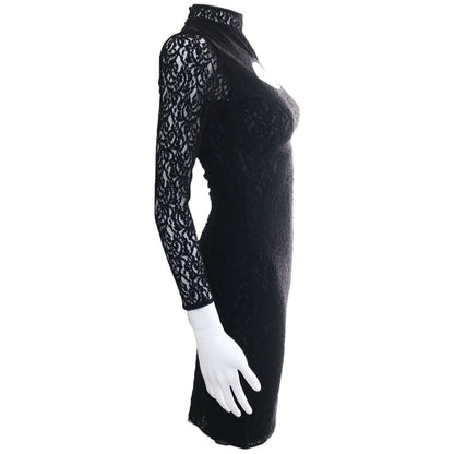 Vivienne Westwood Black Lace Vintage Mini Dress 1991-1992