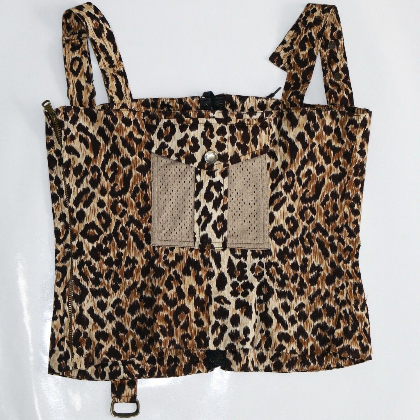 Dolce Gabbana D&G Leopard Print Corset Top 2000s Size 42