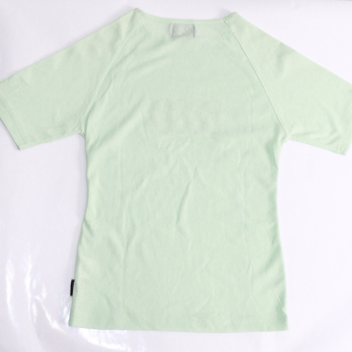 Fendi Vintage Logo Light Green Print Top Size Small