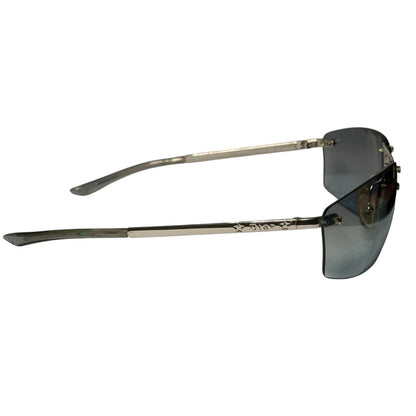 Christian Dior Rimless Silver & Blue Vintage Sunglasses