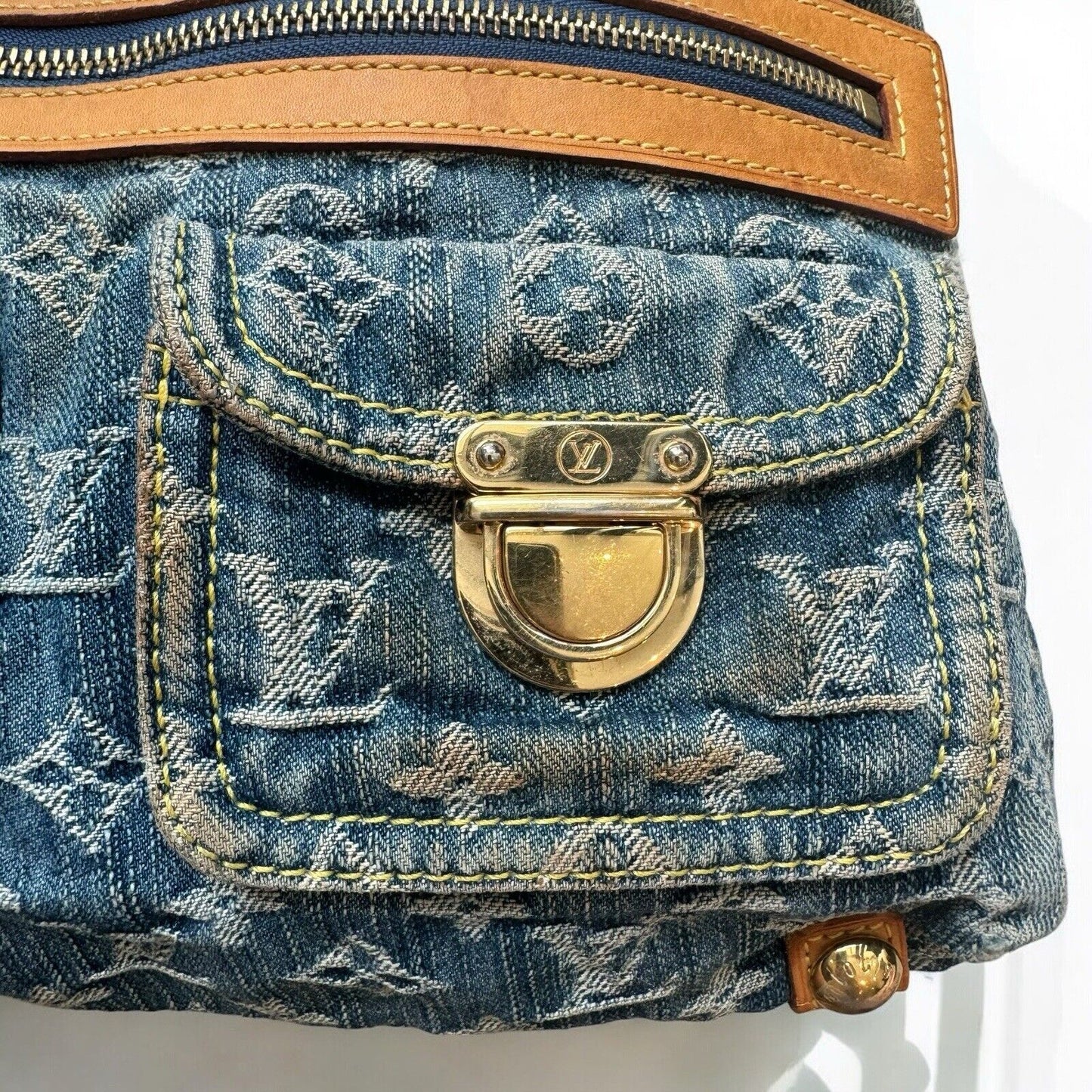 Louis Vuitton Denim Monogram Vintage Shoulder Bag